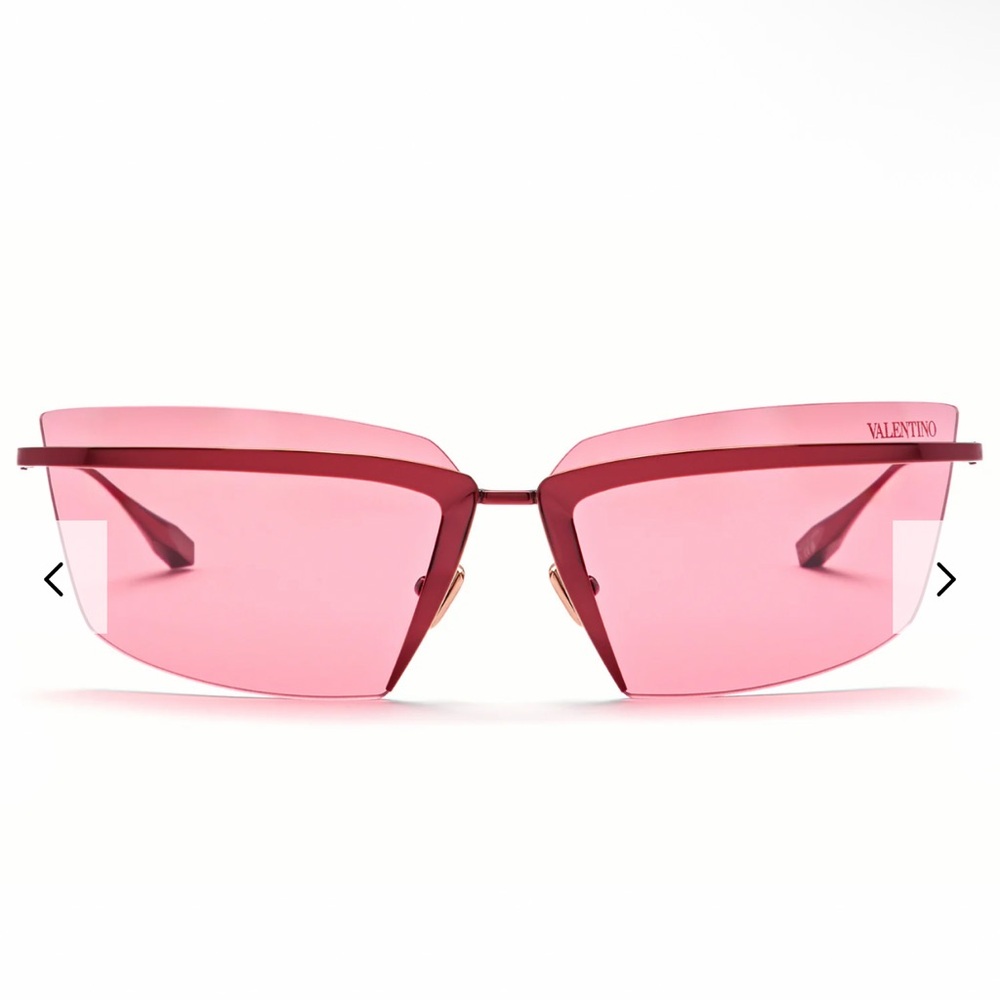 Valentino Garavani V-Logo Titanium Cat-Eye Sunglasses